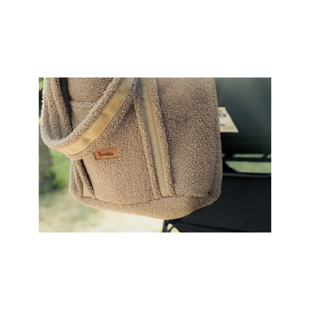 TORBA CLASSIC BOUCLE DARK BEIGE