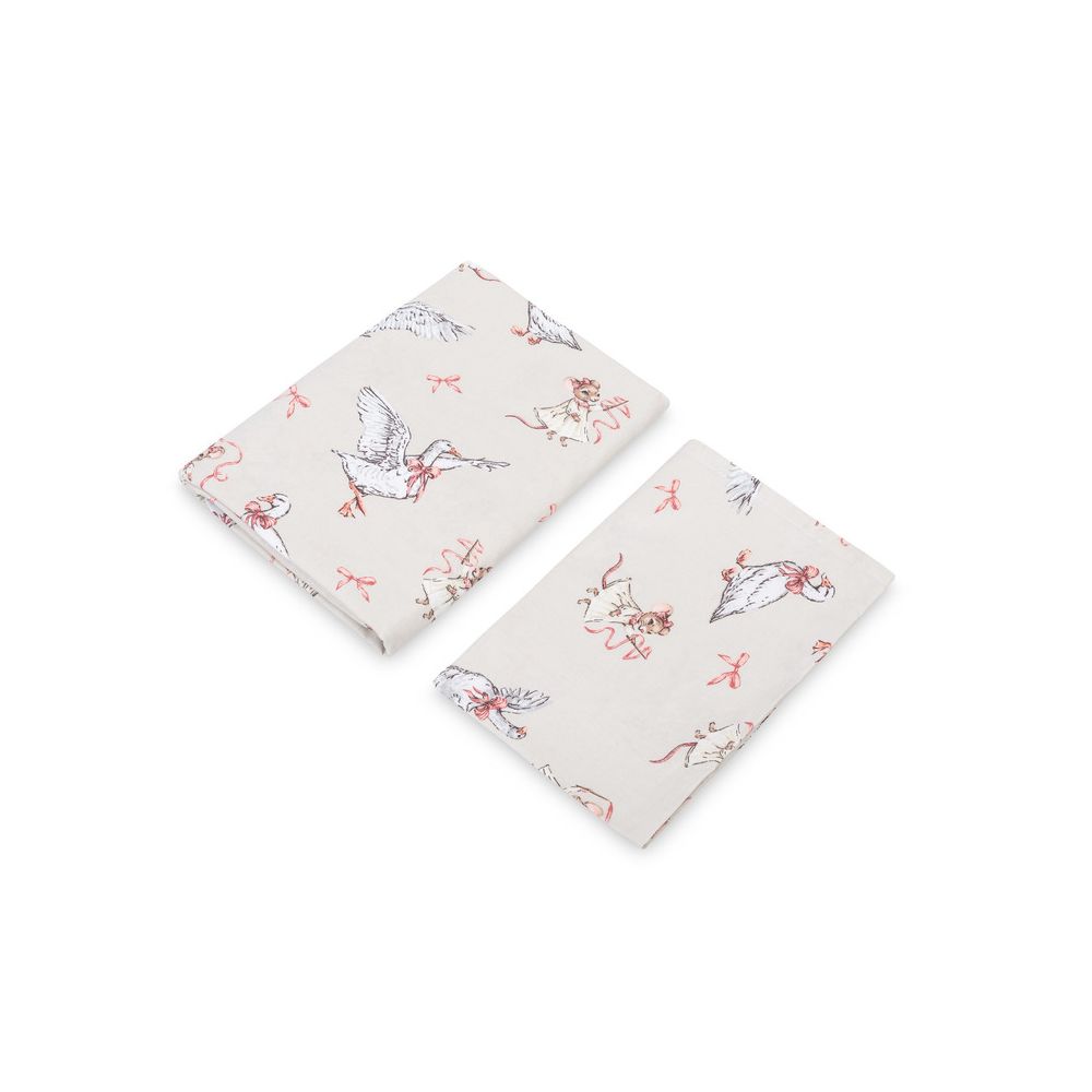 KOMPLET POŚCIELI 2 EL. BAWEŁNA GOOSE AND MOUSE 100X135
