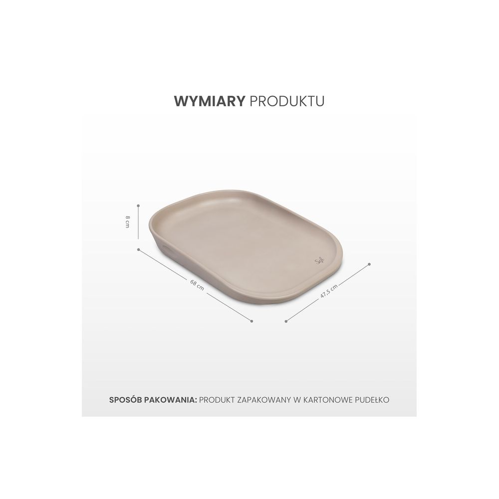 MIĘKKA MATA DO PRZEWIJANIA SAFI BEIGE