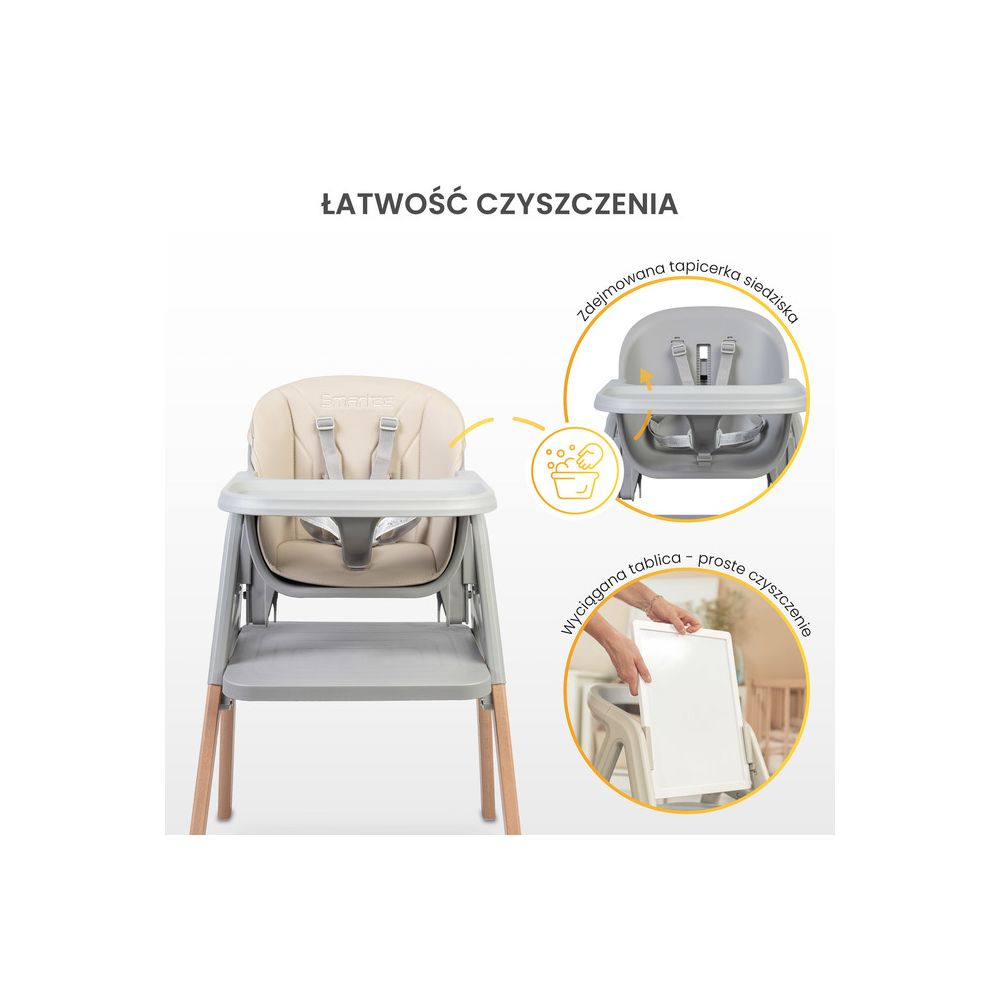 KRZESEŁKO DO KARMIENIA SMARTEE BEIGE