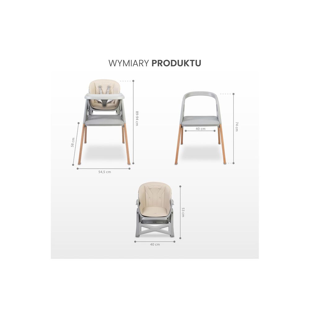 KRZESEŁKO DO KARMIENIA SMARTEE BEIGE