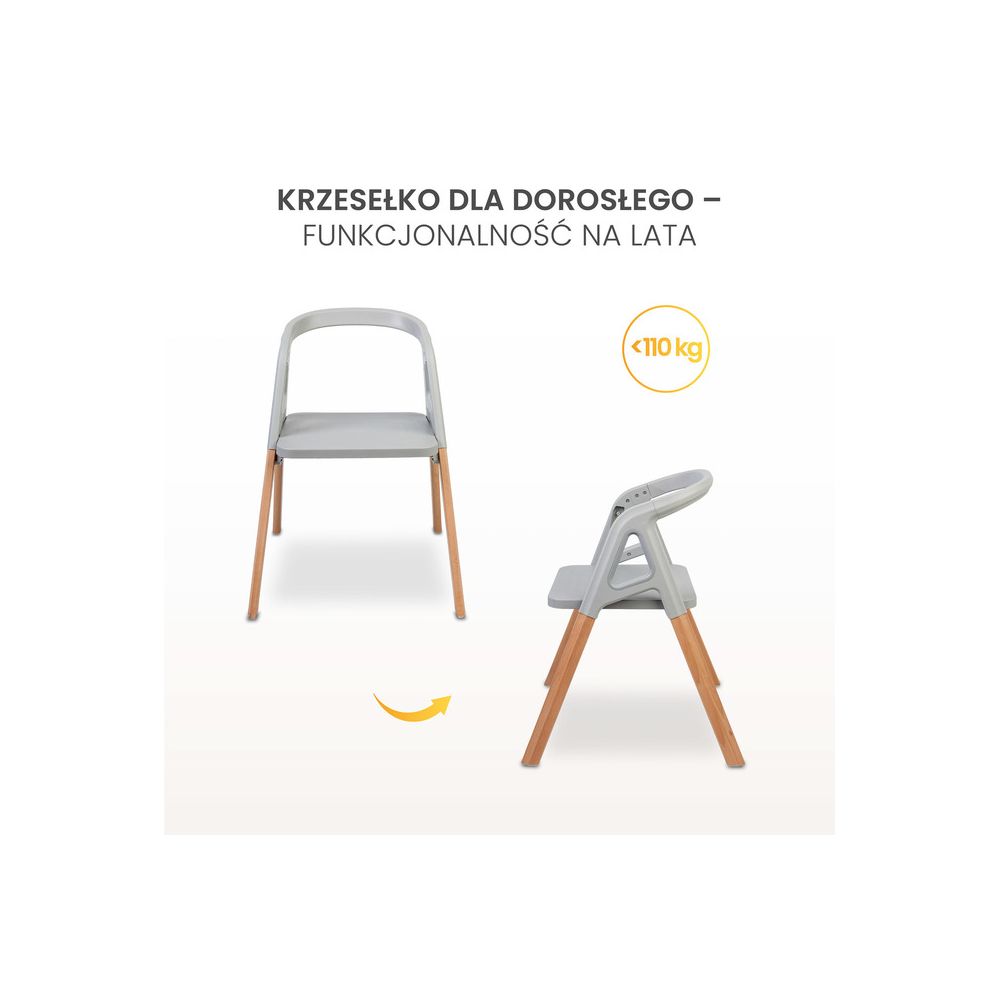 KRZESEŁKO DO KARMIENIA SMARTEE GREY