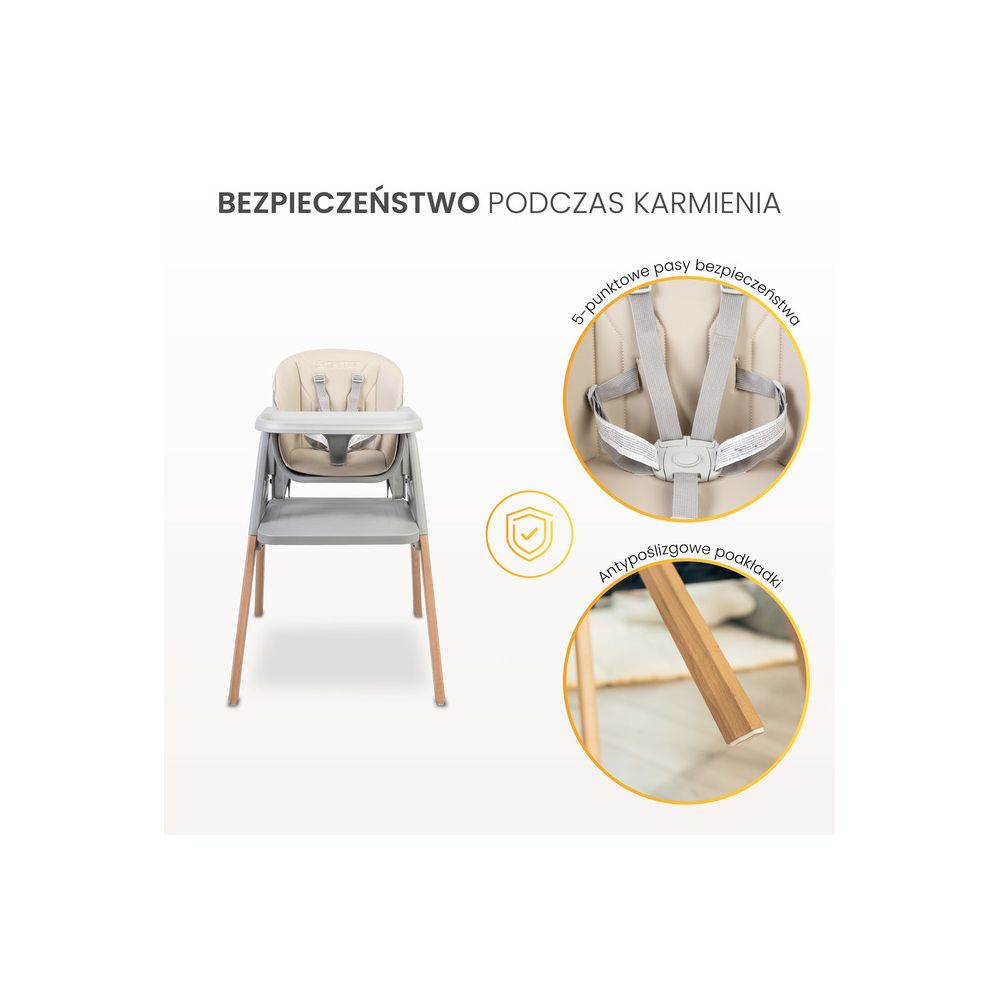 KRZESEŁKO DO KARMIENIA SMARTEE BLACK