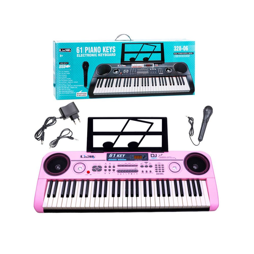 Organy Keyboard + mikrofon 61klawisz 328-06 IN0082