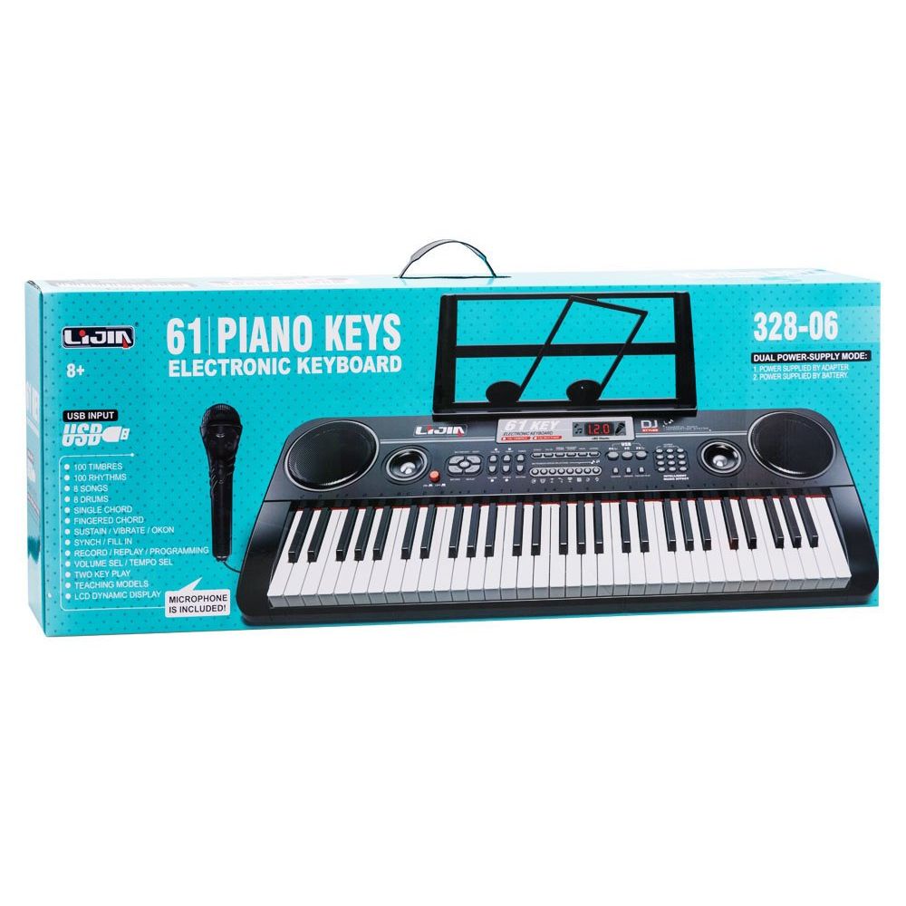 Organy Keyboard + mikrofon 61klawisz 328-06 IN0082
