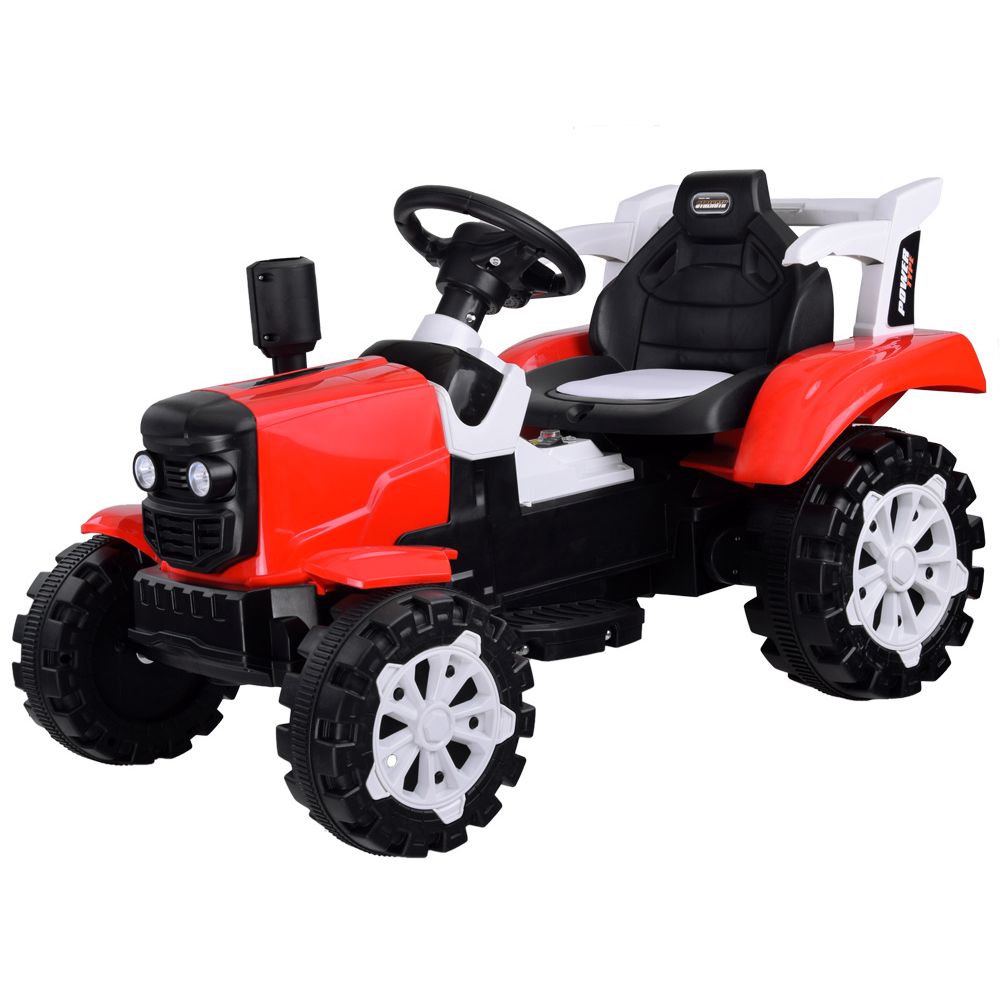 Traktor z przyczepą na akumulator świeci PA0234