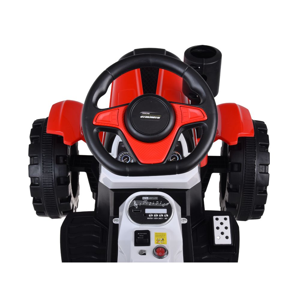 Traktor z przyczepą na akumulator świeci PA0234