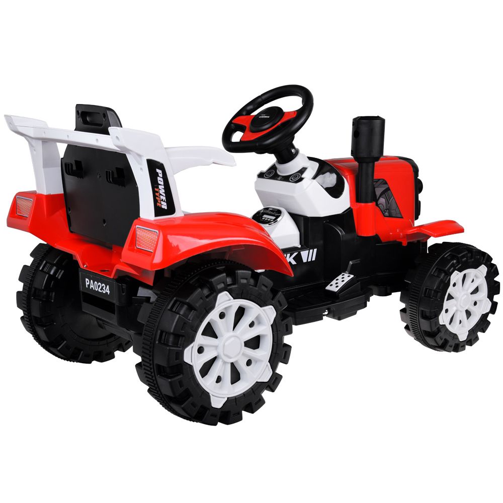 Traktor z przyczepą na akumulator świeci PA0234