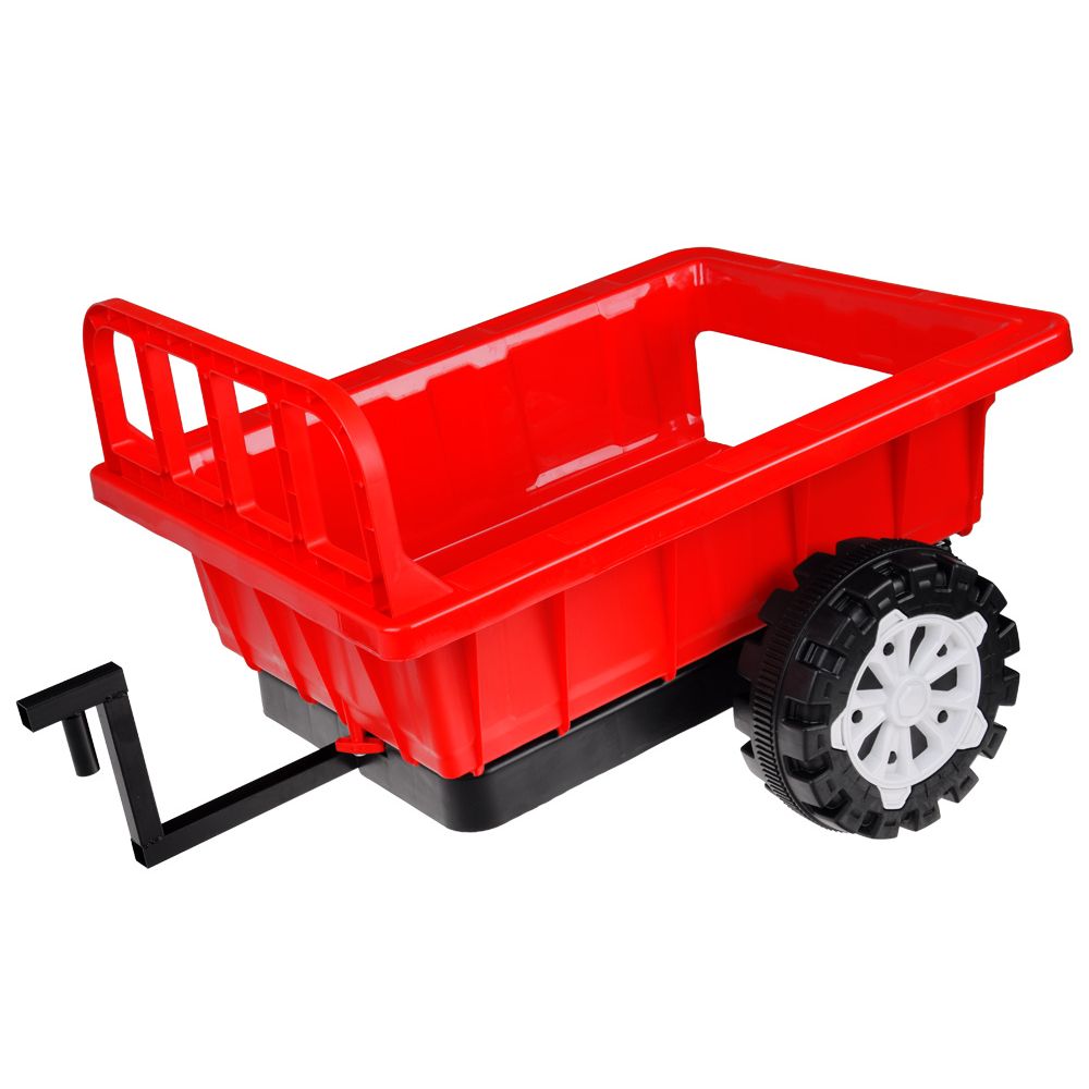 Traktor z przyczepą na akumulator świeci PA0234