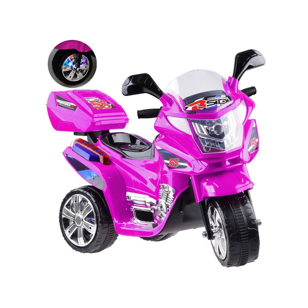 Motorek na akumulator kolorowe światła led PA0241