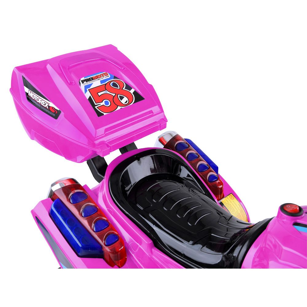 Motorek na akumulator kolorowe światła led PA0241
