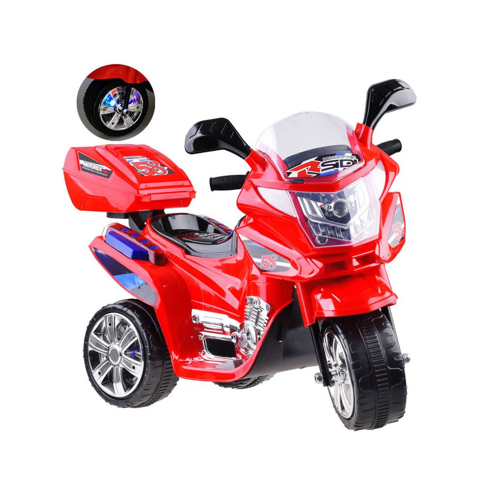 Motorek na akumulator kolorowe światła led PA0241