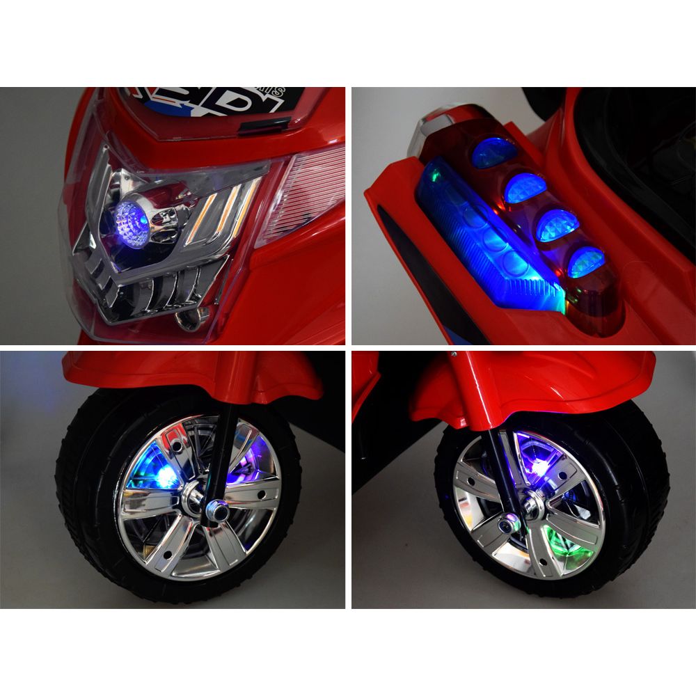 Motorek na akumulator kolorowe światła led PA0241