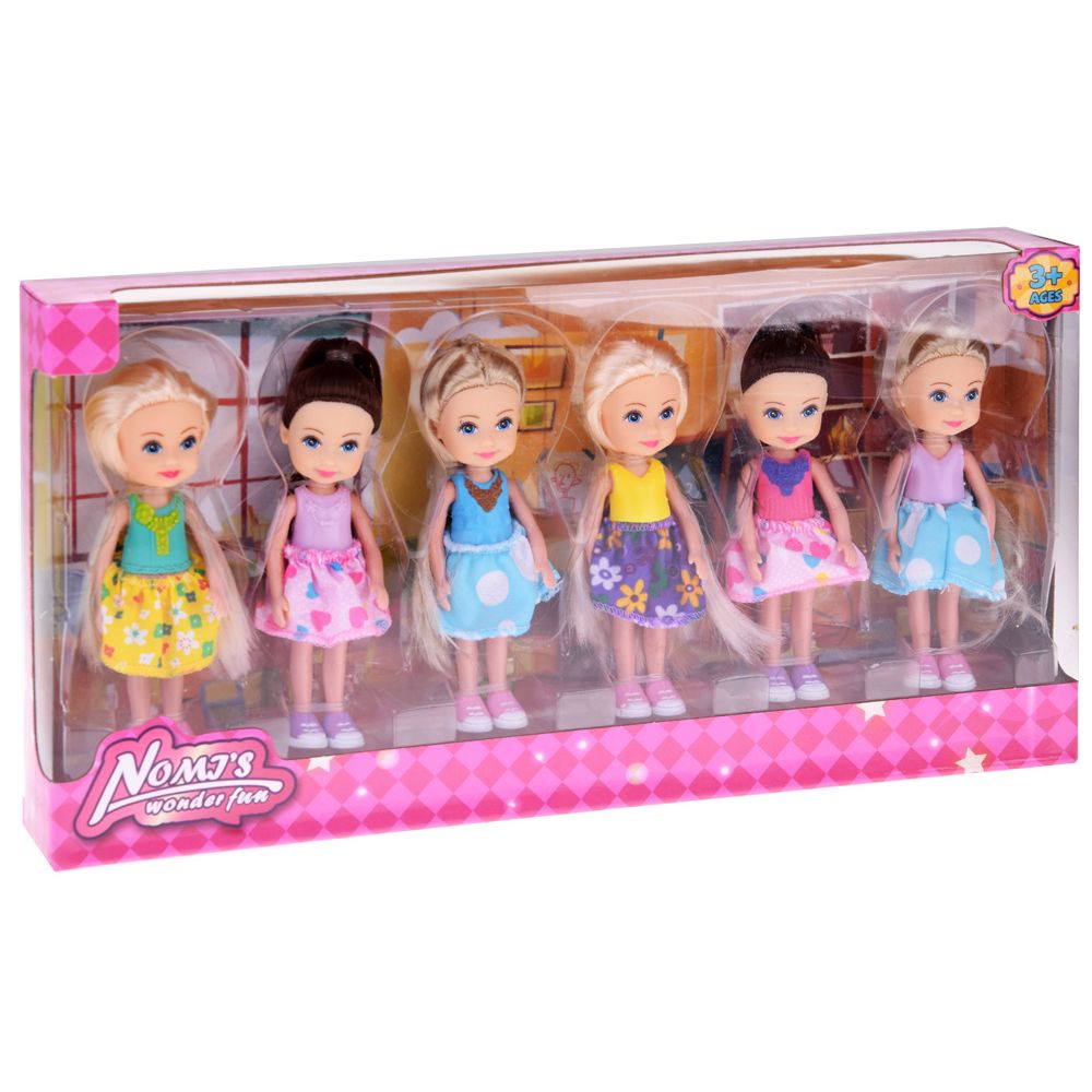 Urocze mini laleczki do zabawy Lalka 12 cm 6szt ZA4755