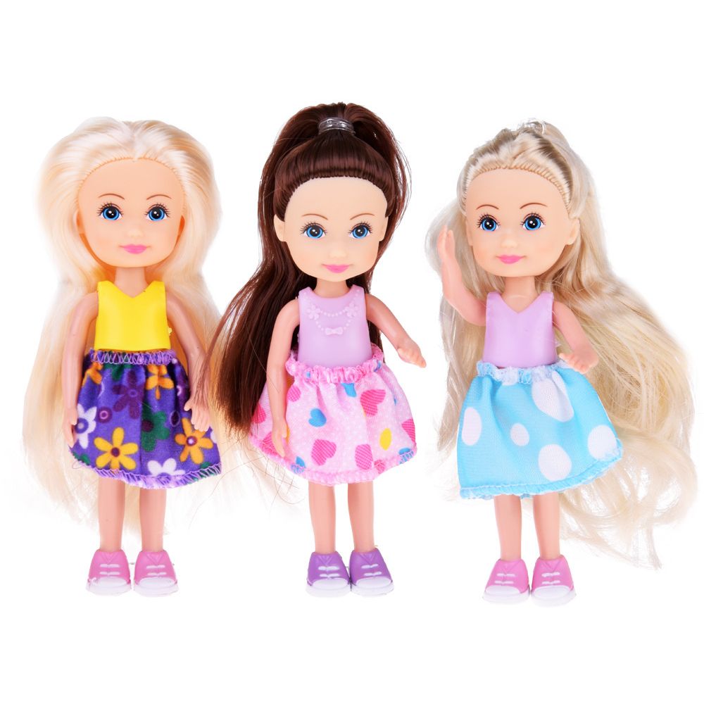 Urocze mini laleczki do zabawy Lalka 12 cm 6szt ZA4755