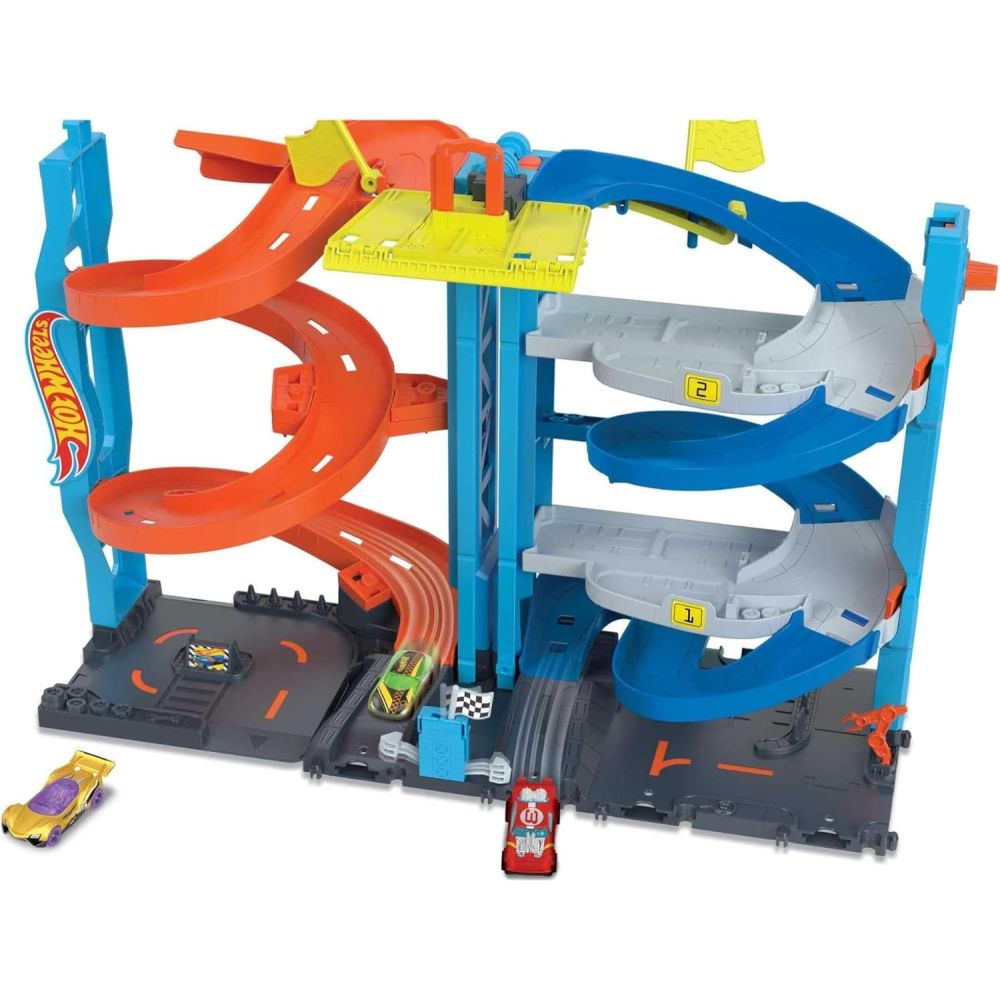 Lenktynių bokštas Hot Wheels City 2-in-1