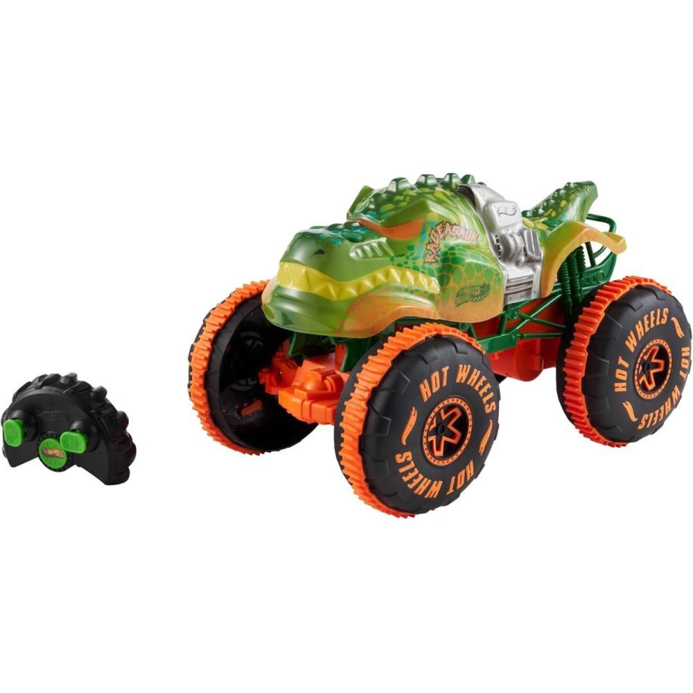 Nuotoliniu būdu valdomas Mattel JBH03 Hot Wheels Rageasaur visureigis
