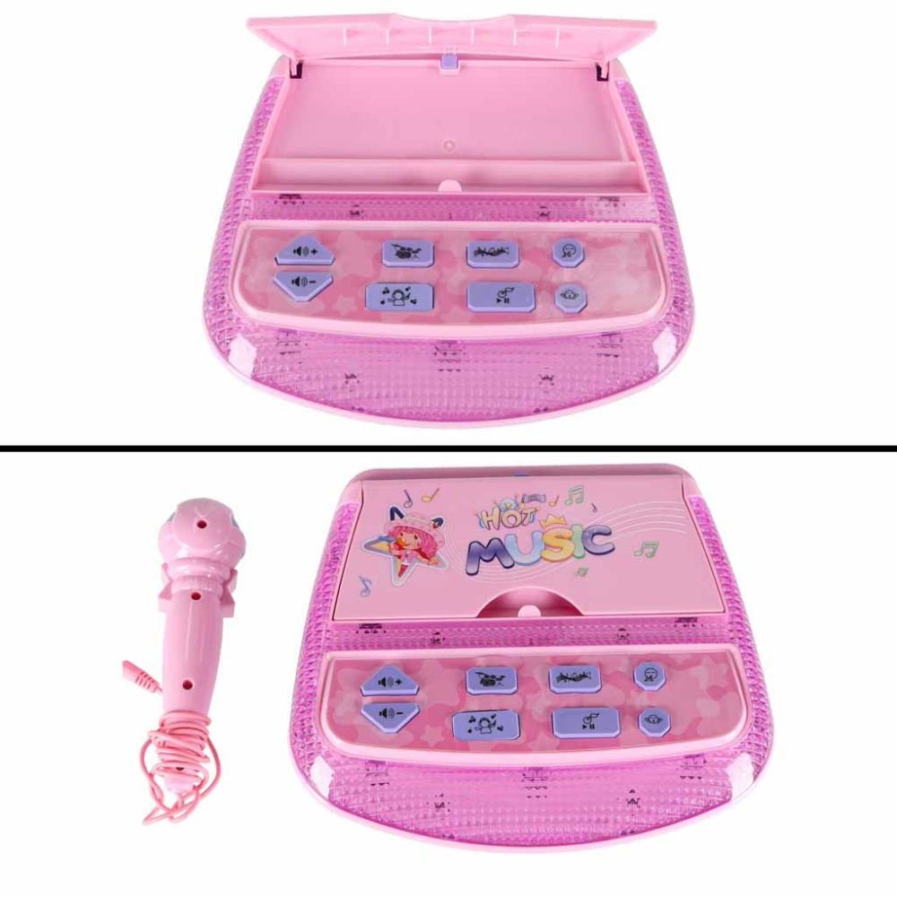 Mikrofonas ant stovo, karaoke rinkinys vaikams, MP3 grotuvo garso efektai