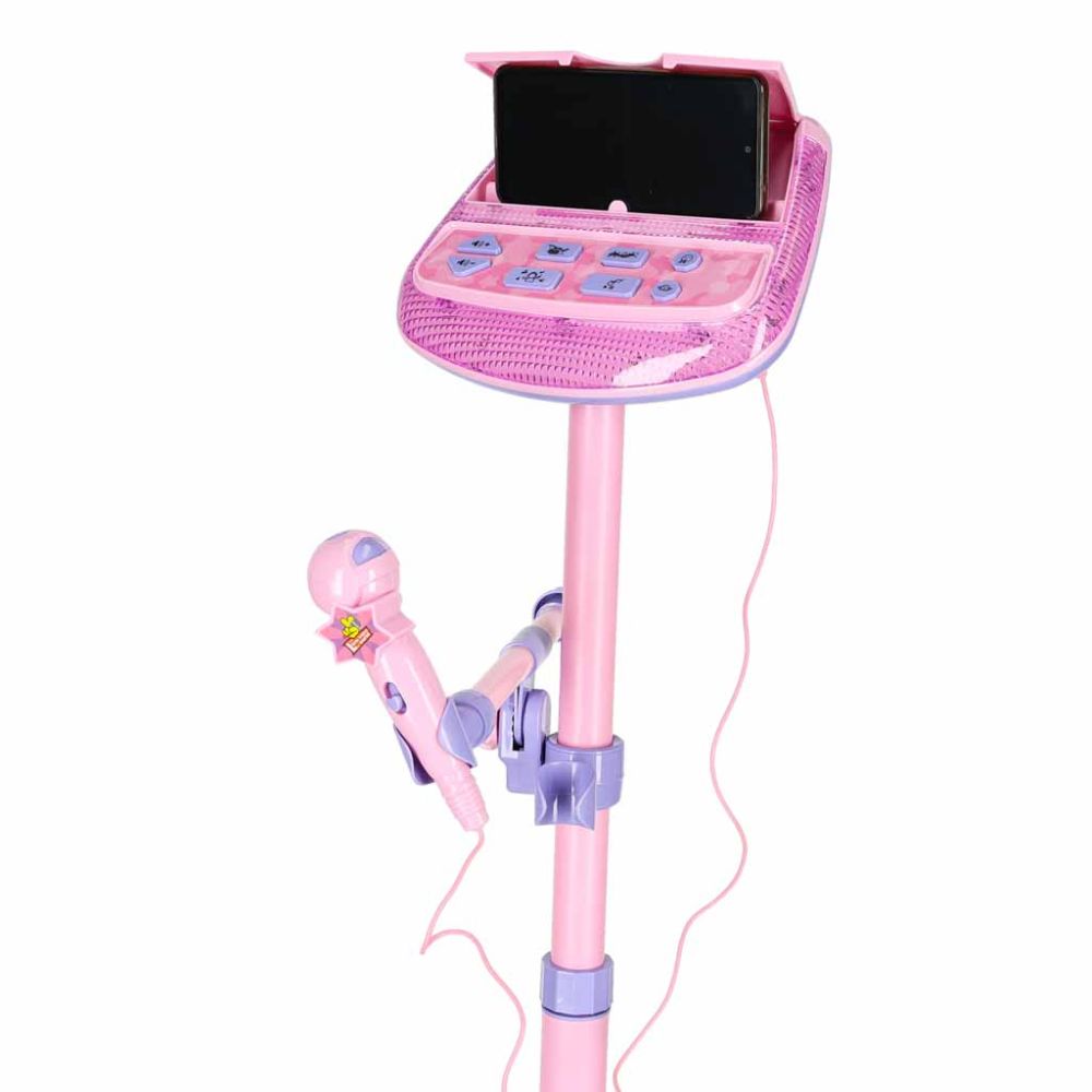 Mikrofonas ant stovo, karaoke rinkinys vaikams, MP3 grotuvo garso efektai