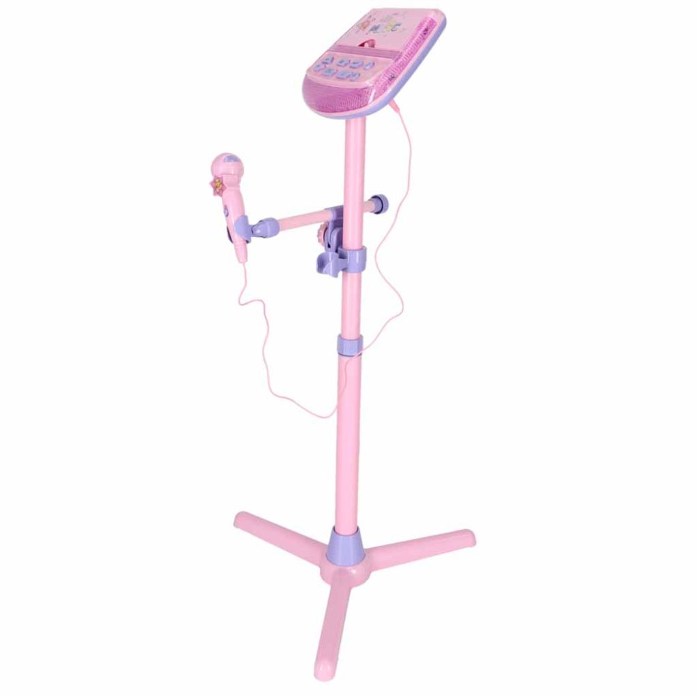Mikrofonas ant stovo, karaoke rinkinys vaikams, MP3 grotuvo garso efektai
