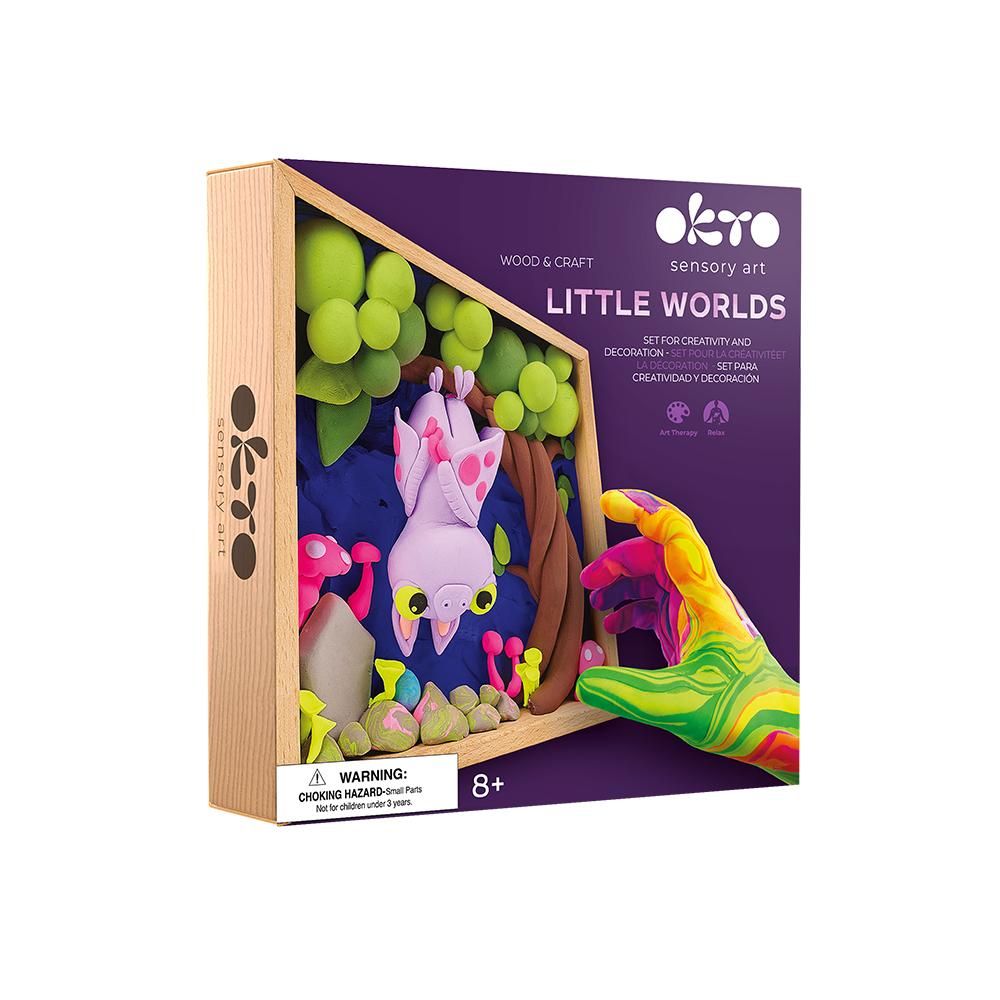  Kūrybinis rinkinys Air clay Modelino rinkinys Little Worlds Bat 