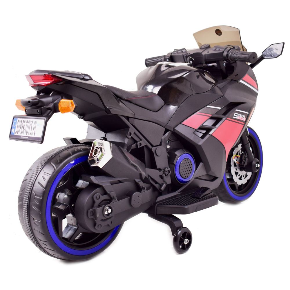 Elektrinis motociklas MEGA MOTOR STRONG 2 EXCLUSIVE lenktyninis, šviečiantys ratai /DLS07