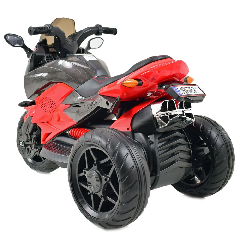 Elektrinis motociklas „MEGA MOTOR“ 3 RATAI – MINKŠTI EVA, MINKŠTA SĖDYNĖ / HS-5188