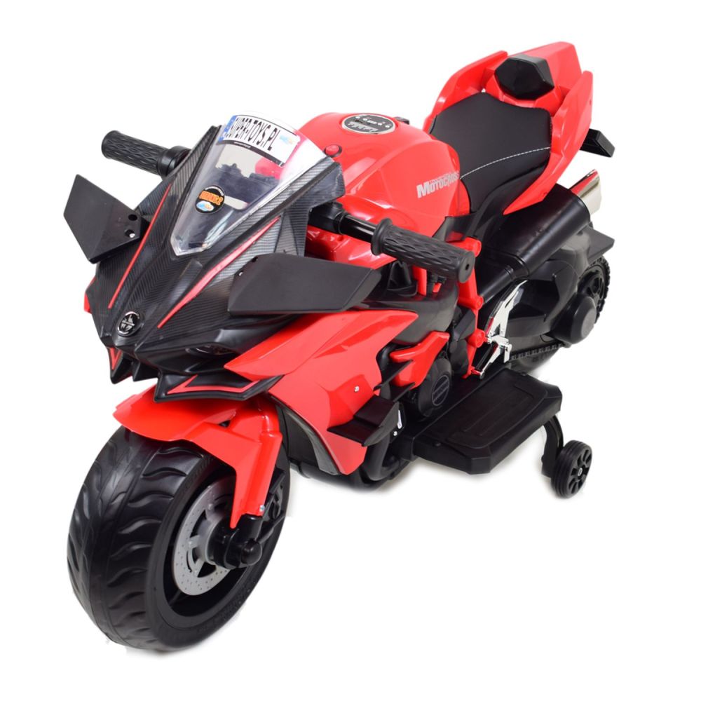 Elektrinis SUPER SPORTINIS MOTOCIKLAS 12 V, EVA/MOTOR-H RATAI