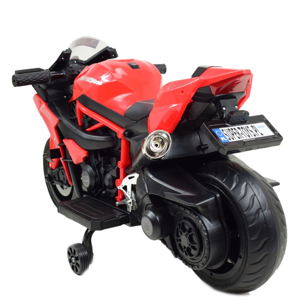 Elektrinis SUPER SPORTINIS MOTOCIKLAS 12 V, EVA/MOTOR-H RATAI