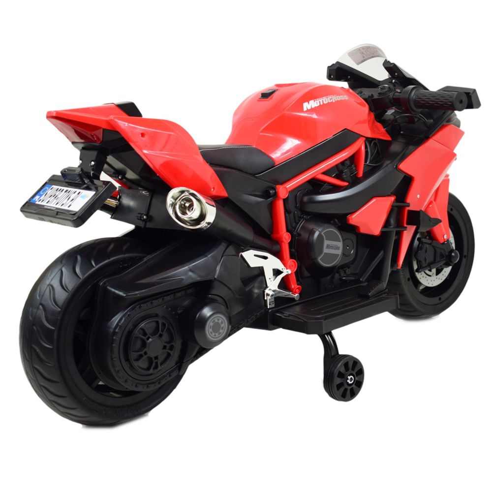 Elektrinis SUPER SPORTINIS MOTOCIKLAS 12 V, EVA/MOTOR-H RATAI
