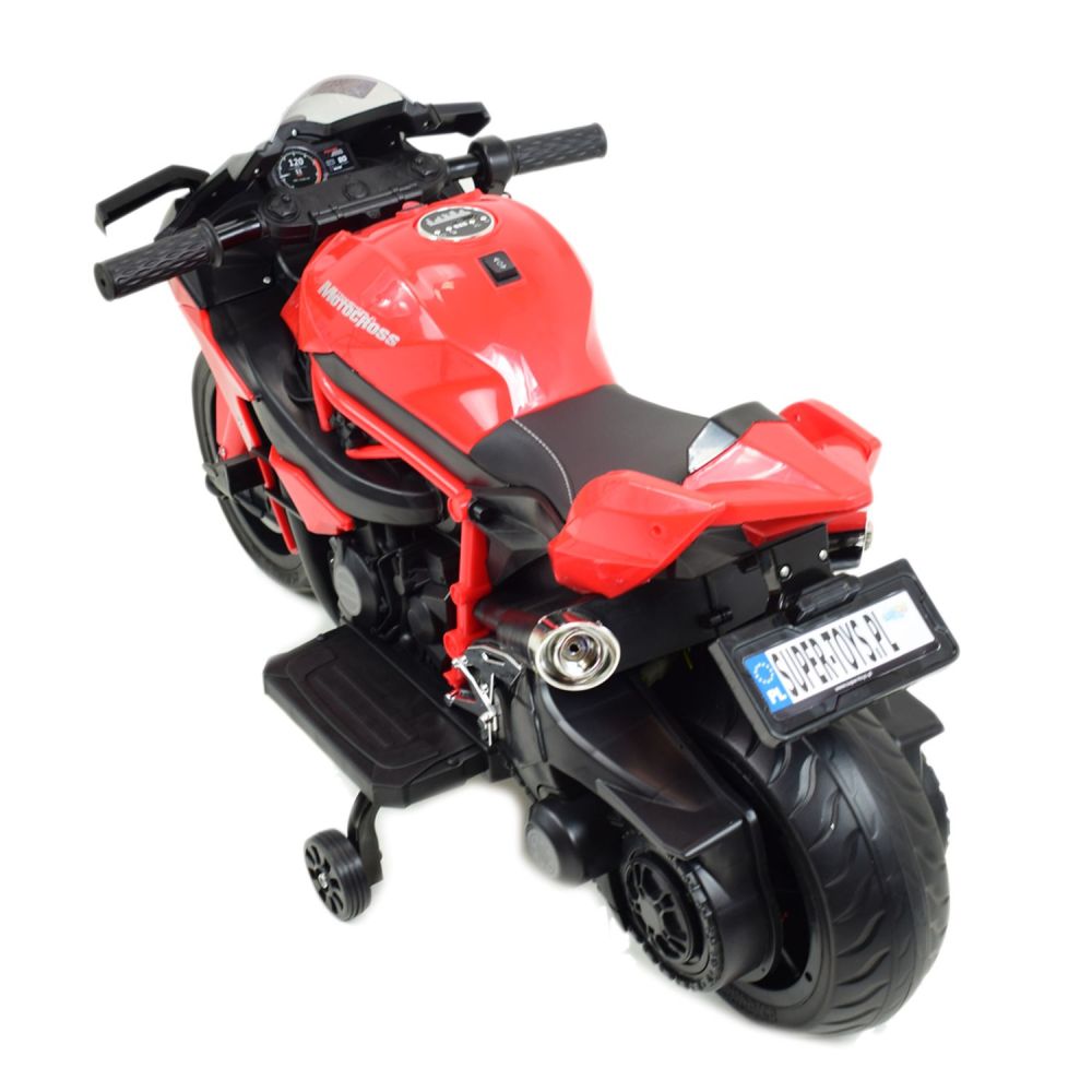 Elektrinis SUPER SPORTINIS MOTOCIKLAS 12 V, EVA/MOTOR-H RATAI