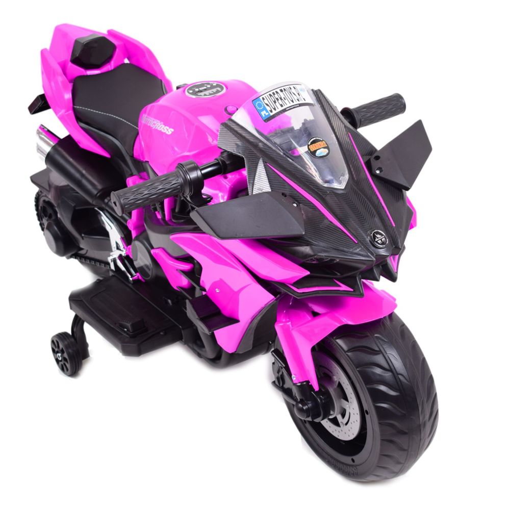 Elektrinis SUPER SPORTINIS MOTOCIKLAS 12 V, EVA/MOTOR-H RATAI