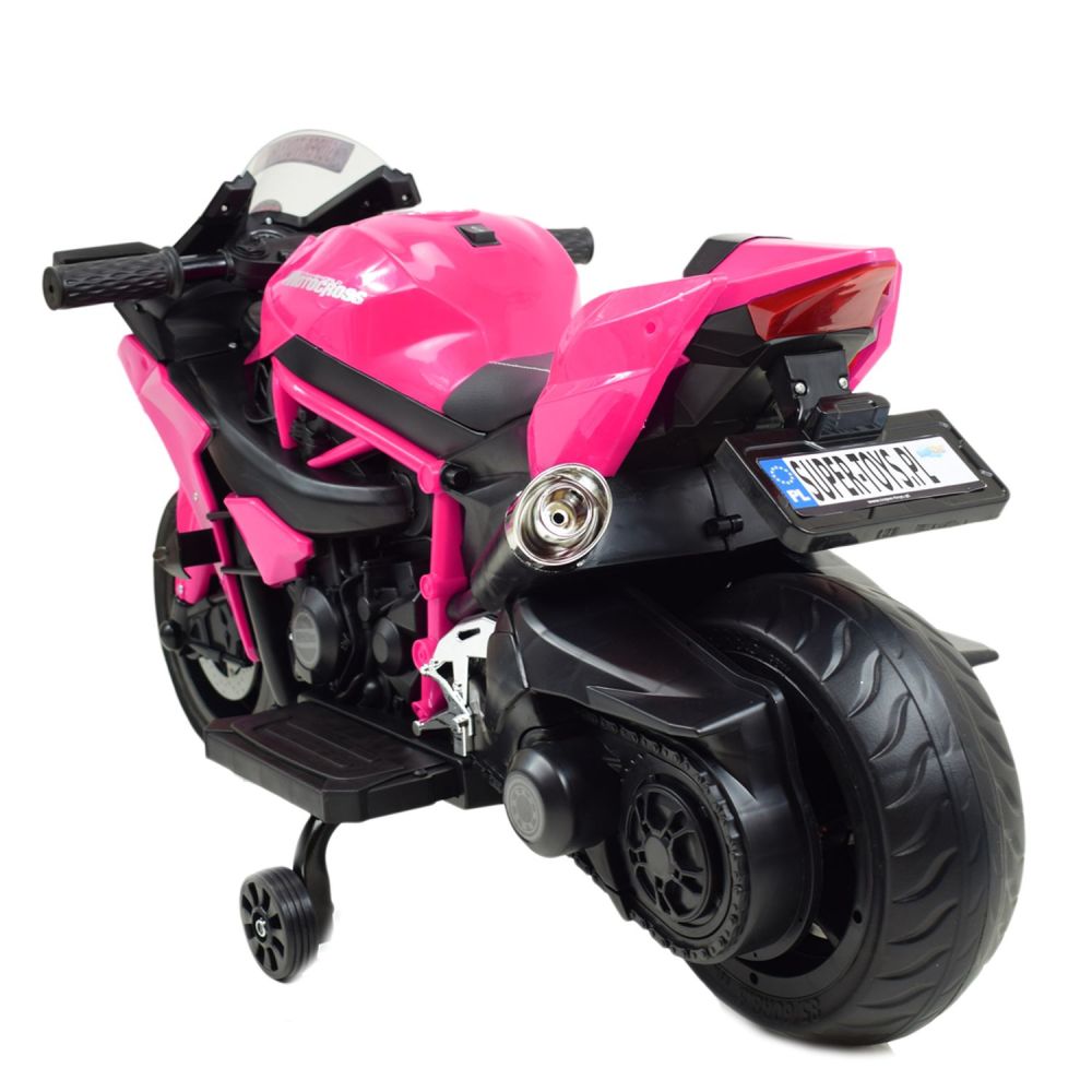 Elektrinis SUPER SPORTINIS MOTOCIKLAS 12 V, EVA/MOTOR-H RATAI