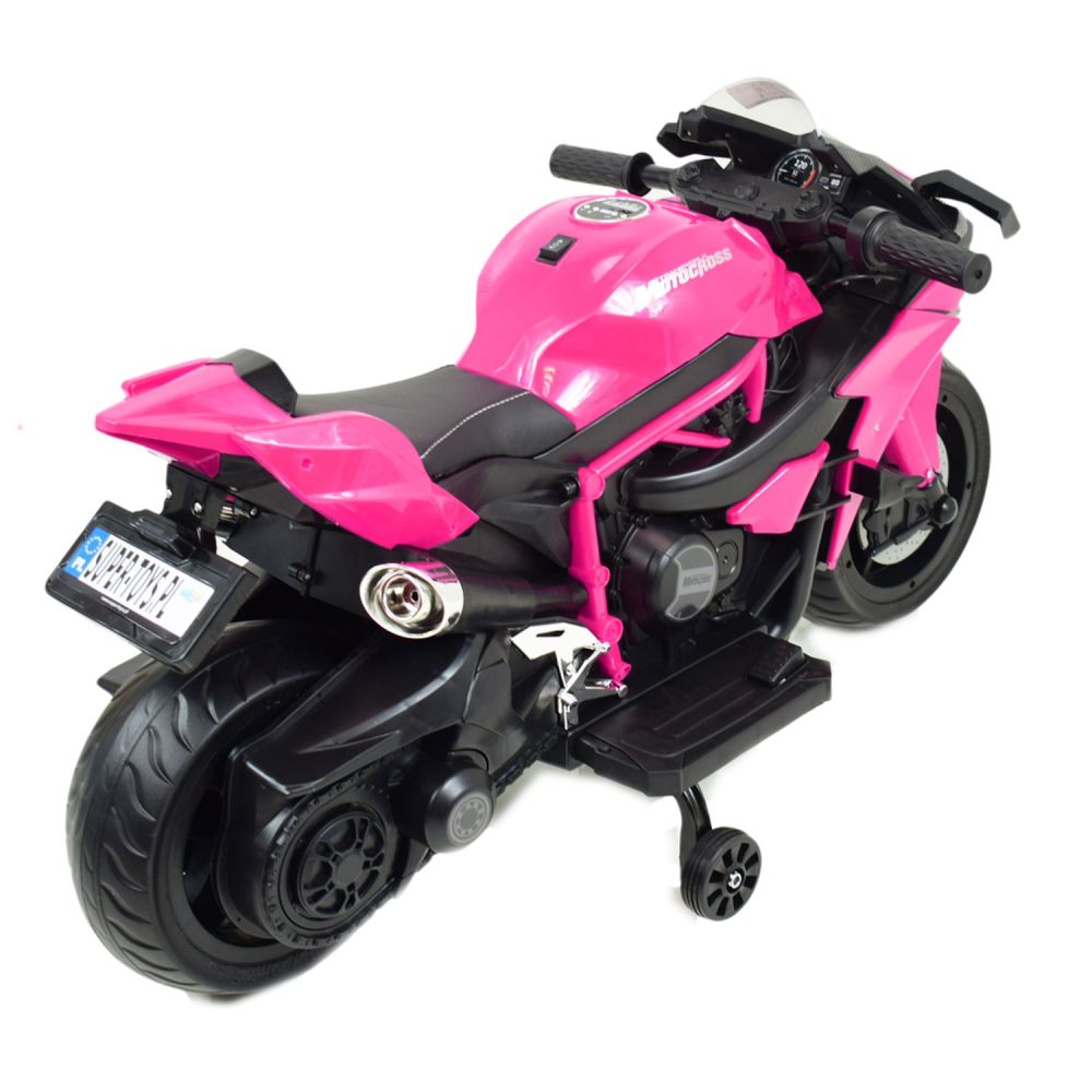 Elektrinis SUPER SPORTINIS MOTOCIKLAS 12 V, EVA/MOTOR-H RATAI