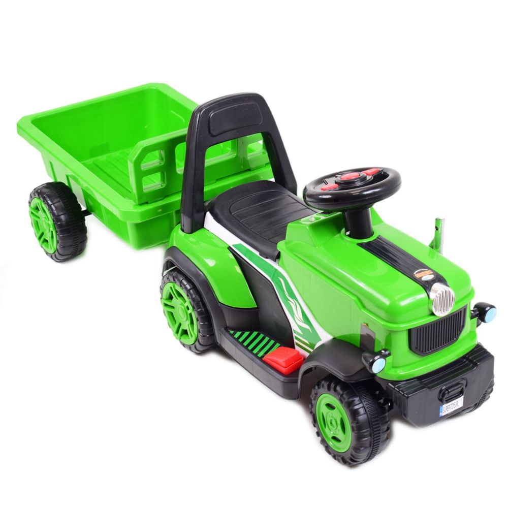 Pierwszy traktor na akumulator z przyczepą - jeździk/XZ2888