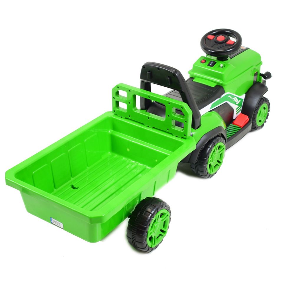 Pierwszy traktor na akumulator z przyczepą - jeździk/XZ2888