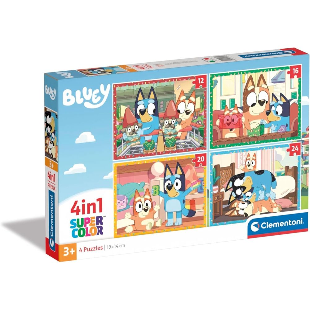 Clementoni 21530 Puzzle 4 w 1 Bluey