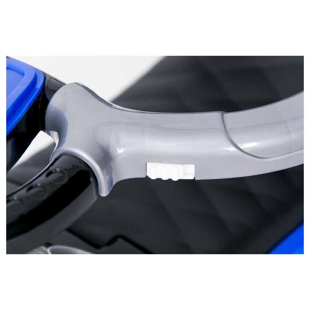 Ride-on car with handle - 614R - rubber wheels - BLUE