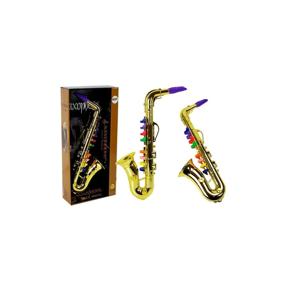 Zabawkowy Saksofon instrument w kolorze złotym