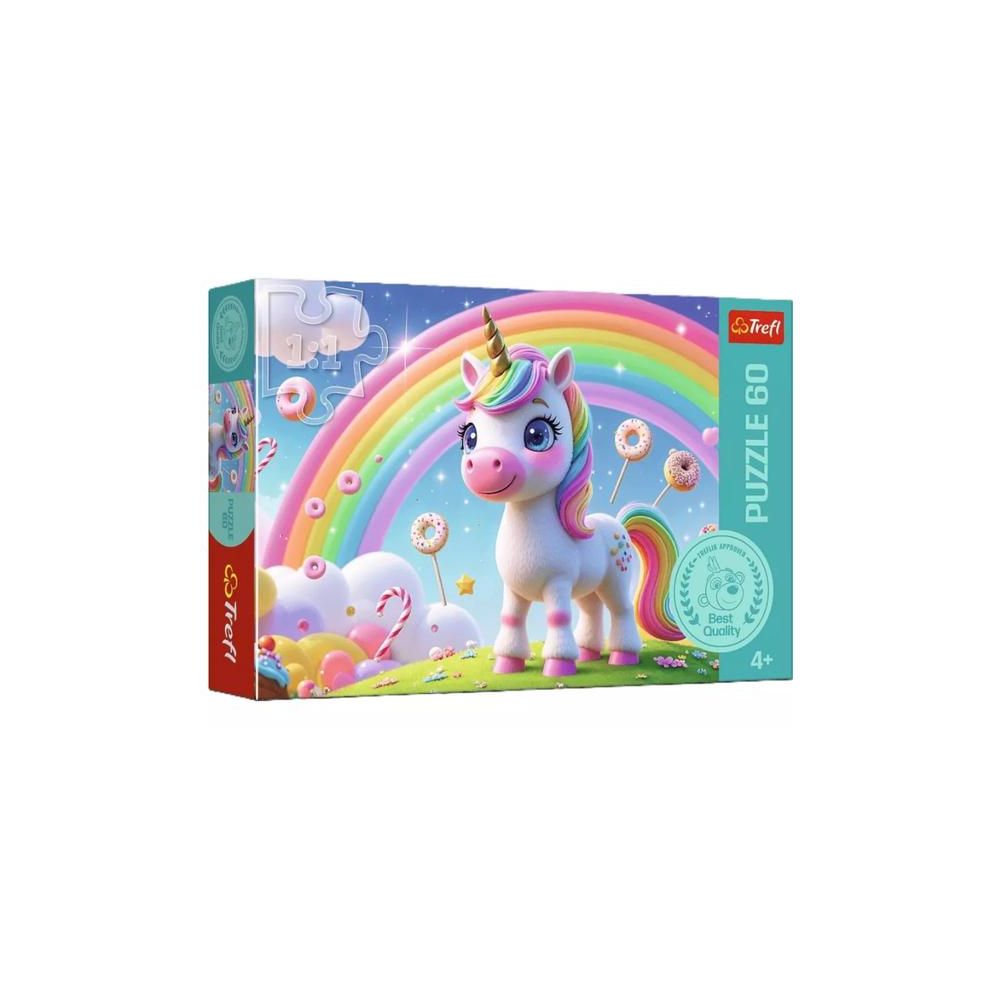 Puzzle - 60 - Cukierkowy świat - Trefl 17416