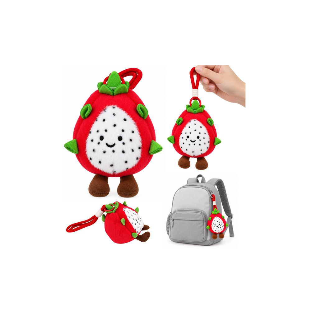 Pluszowy Brelok Smoczy Owoc Pitaya Maskotka Z Karabińczykiem 12 cm