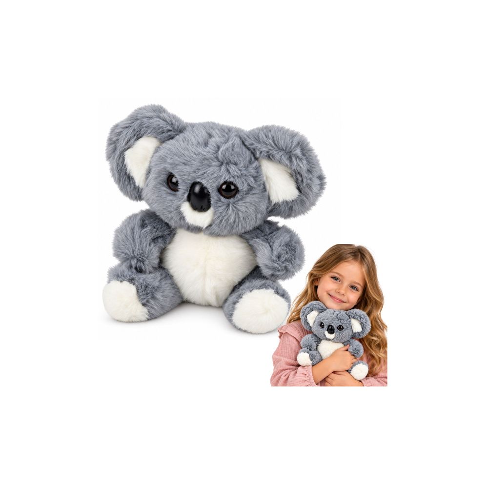 Pluszowy Miś Koala Maskotka Przytulanka Miękki Szary 23 cm