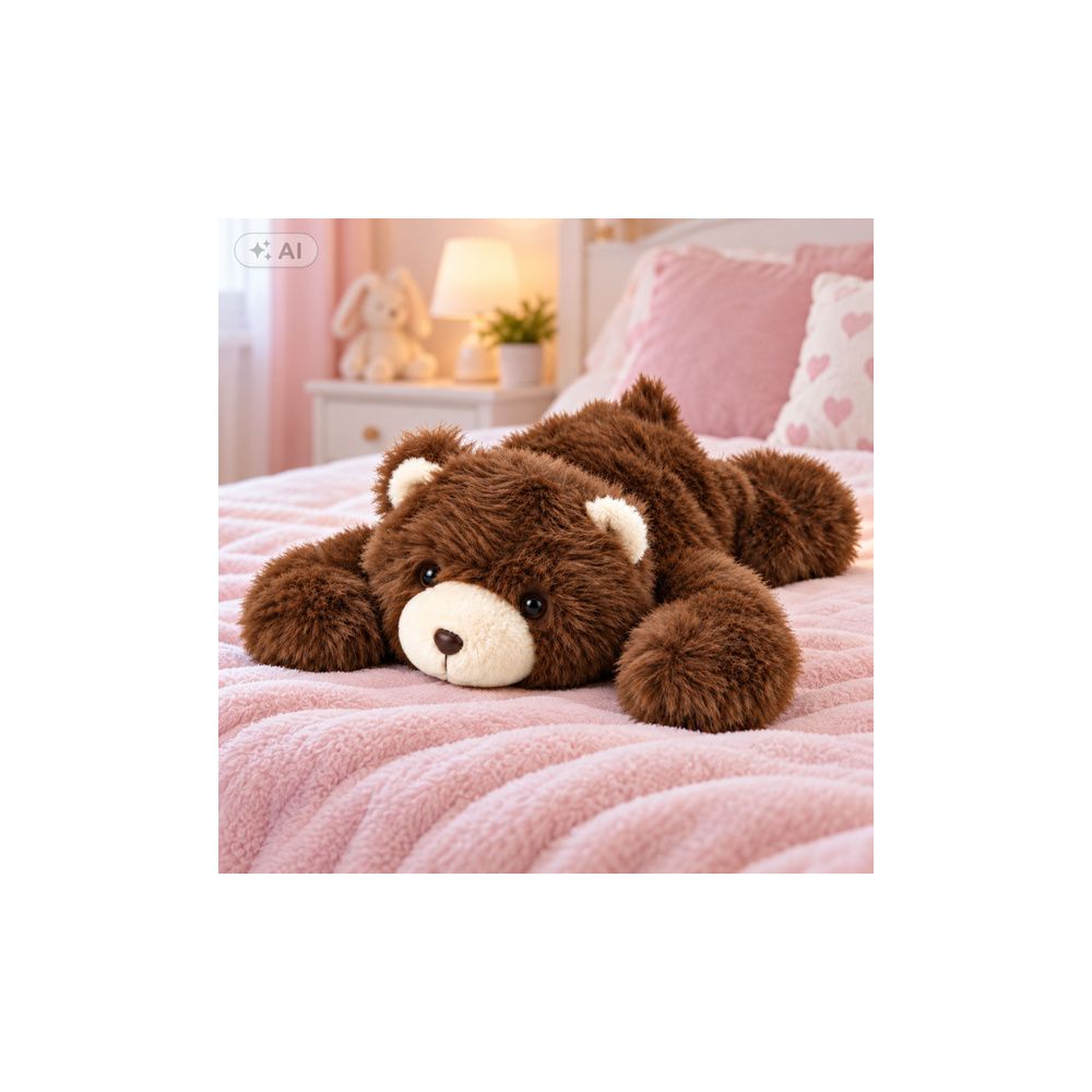 Pluszowy Niedźwiedź Przytulanka Maskotka Obciążeniowy Brązowy 30cm