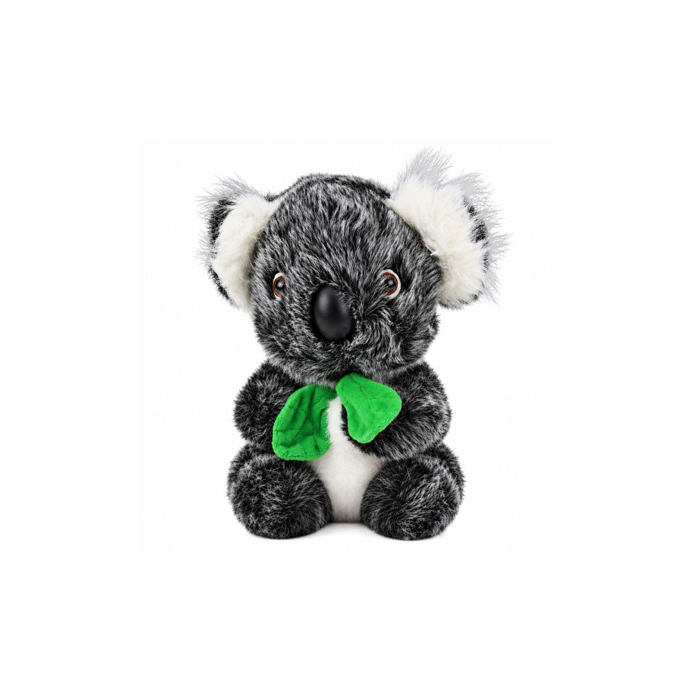 Pluszowy Miś Koala Z Zielonym Szalikiem Przytulanka Maskotka Szary 22cm