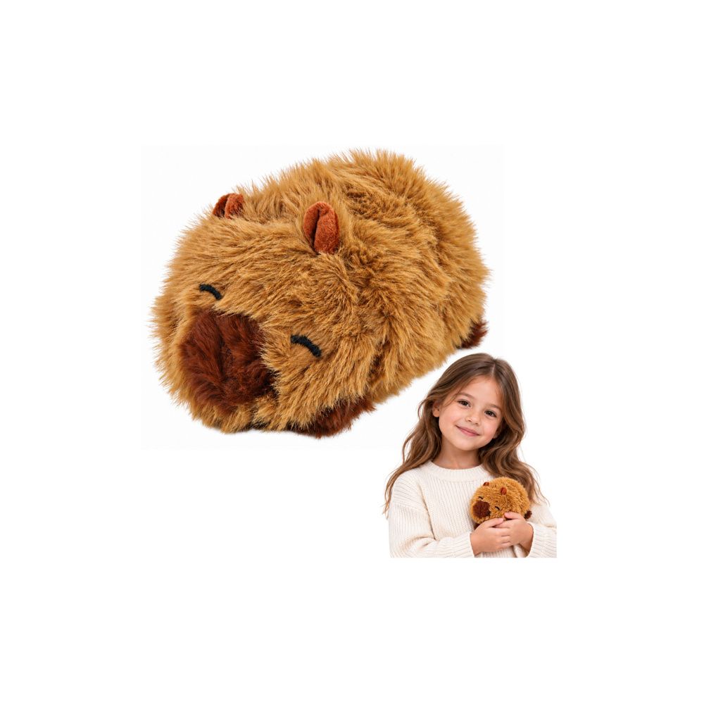 Mała Pluszowa Kapibara Przytulanka Maskotka Zwierzątko Brązowa 16 cm