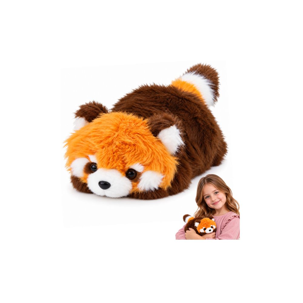 Mała Pluszowa Panda Czerwona Przytulanka Maskotka Rudawo-Brązowa 16 cm