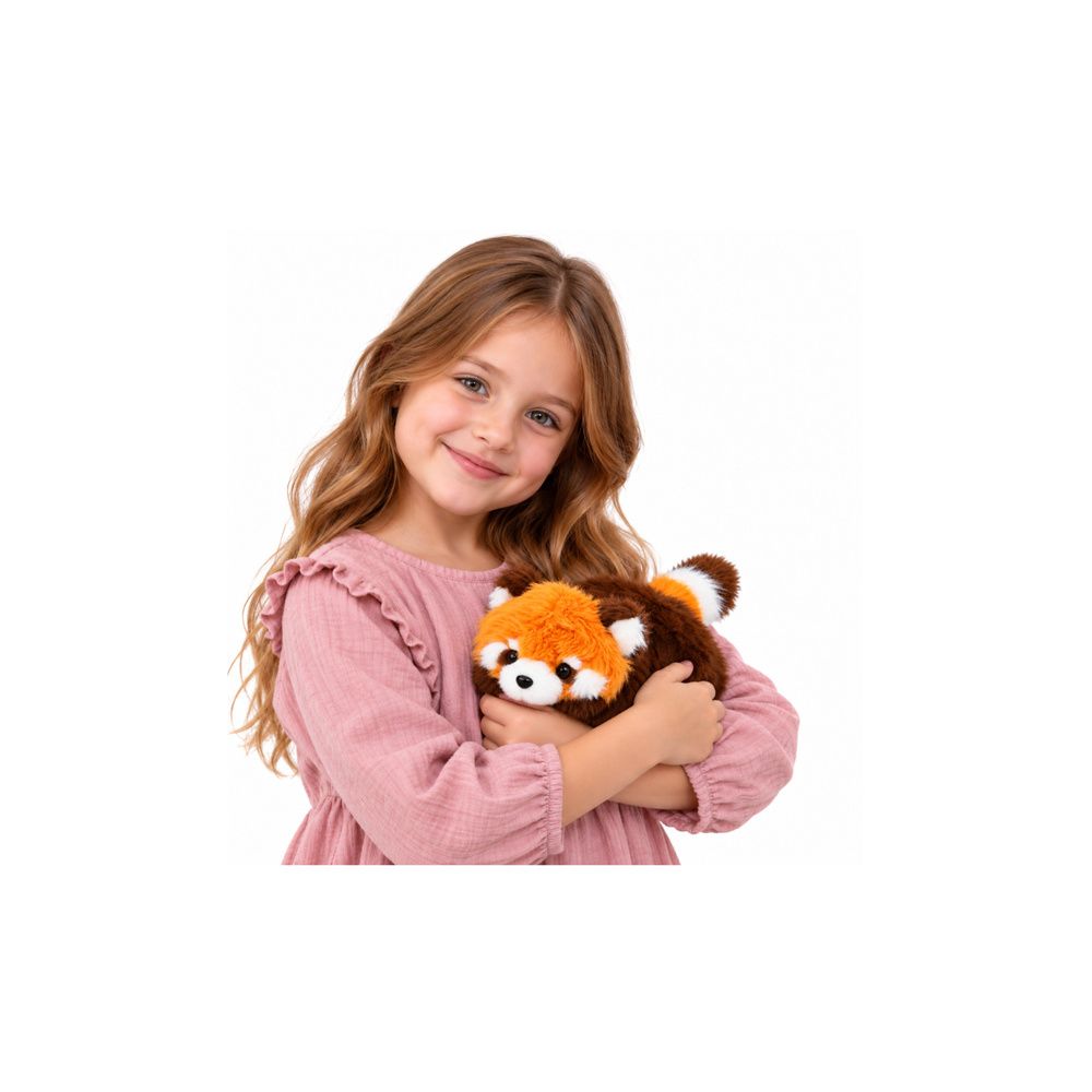 Mała Pluszowa Panda Czerwona Przytulanka Maskotka Rudawo-Brązowa 16 cm