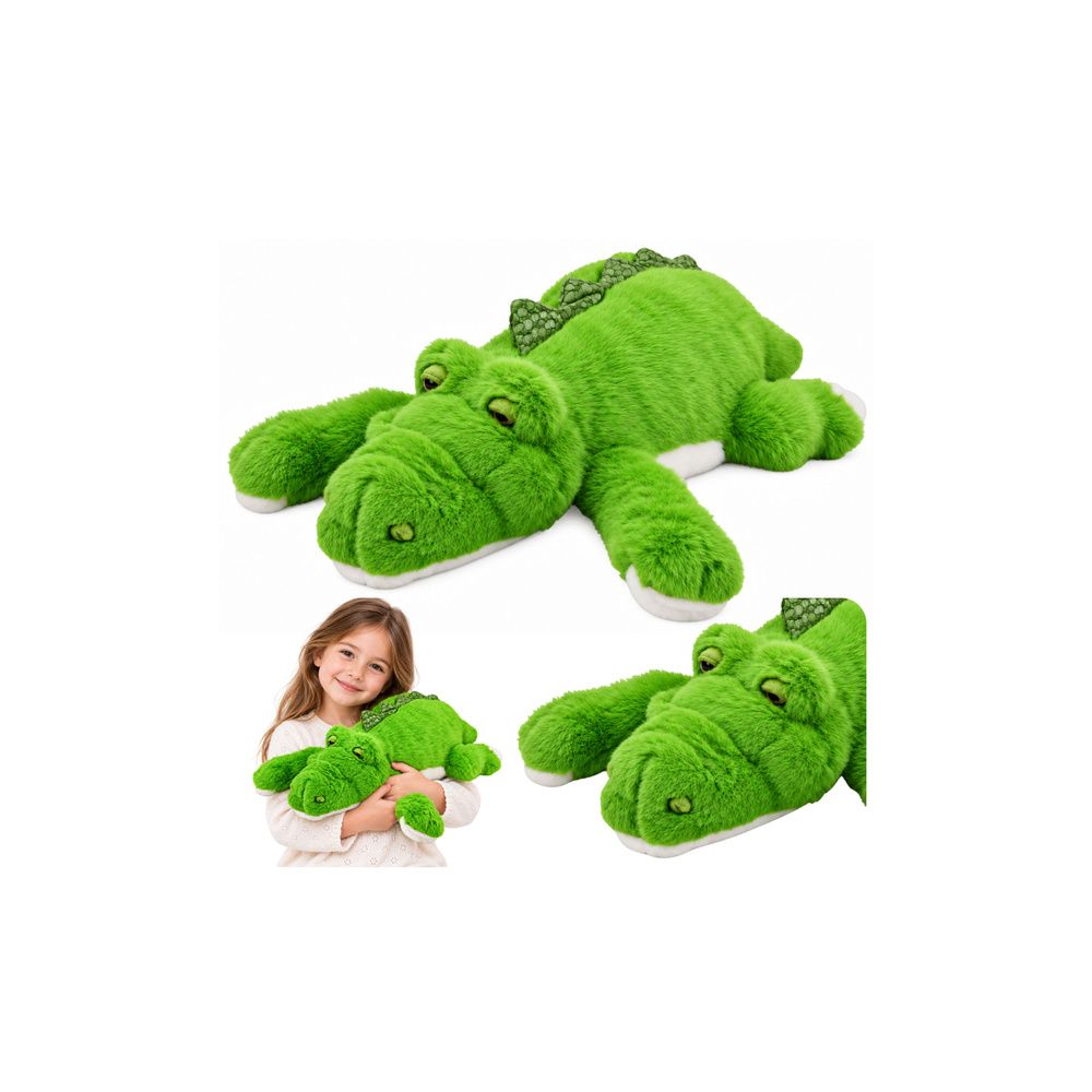 Pluszowy Krokodyl Maskotka Przytulanka Obciążeniowe Łapki Zielony 45 cm