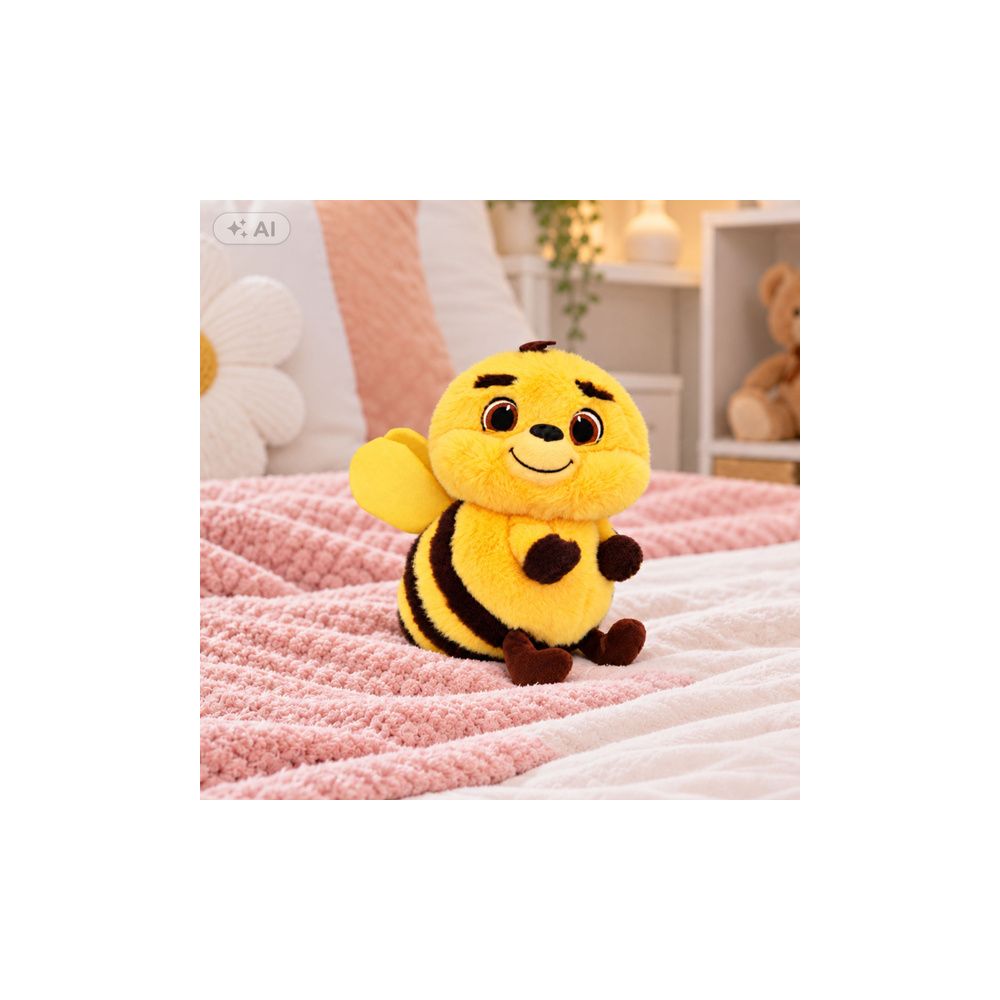 Pluszowa Pszczółka Maskotka Przytulanka Miękka Pszczoła Żółta 25 cm