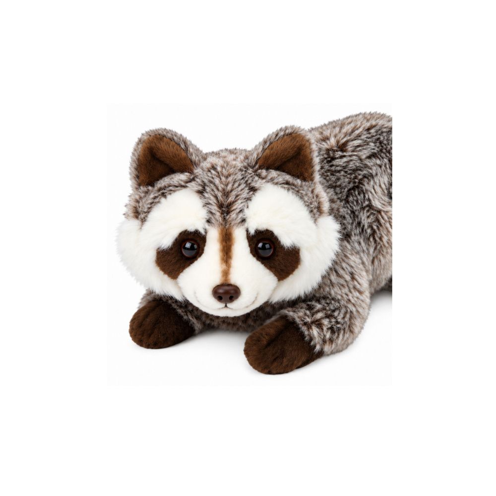 Pluszowy Szop Maskotka Przytulanka Zwierzątko Brązowy Szary 41 cm